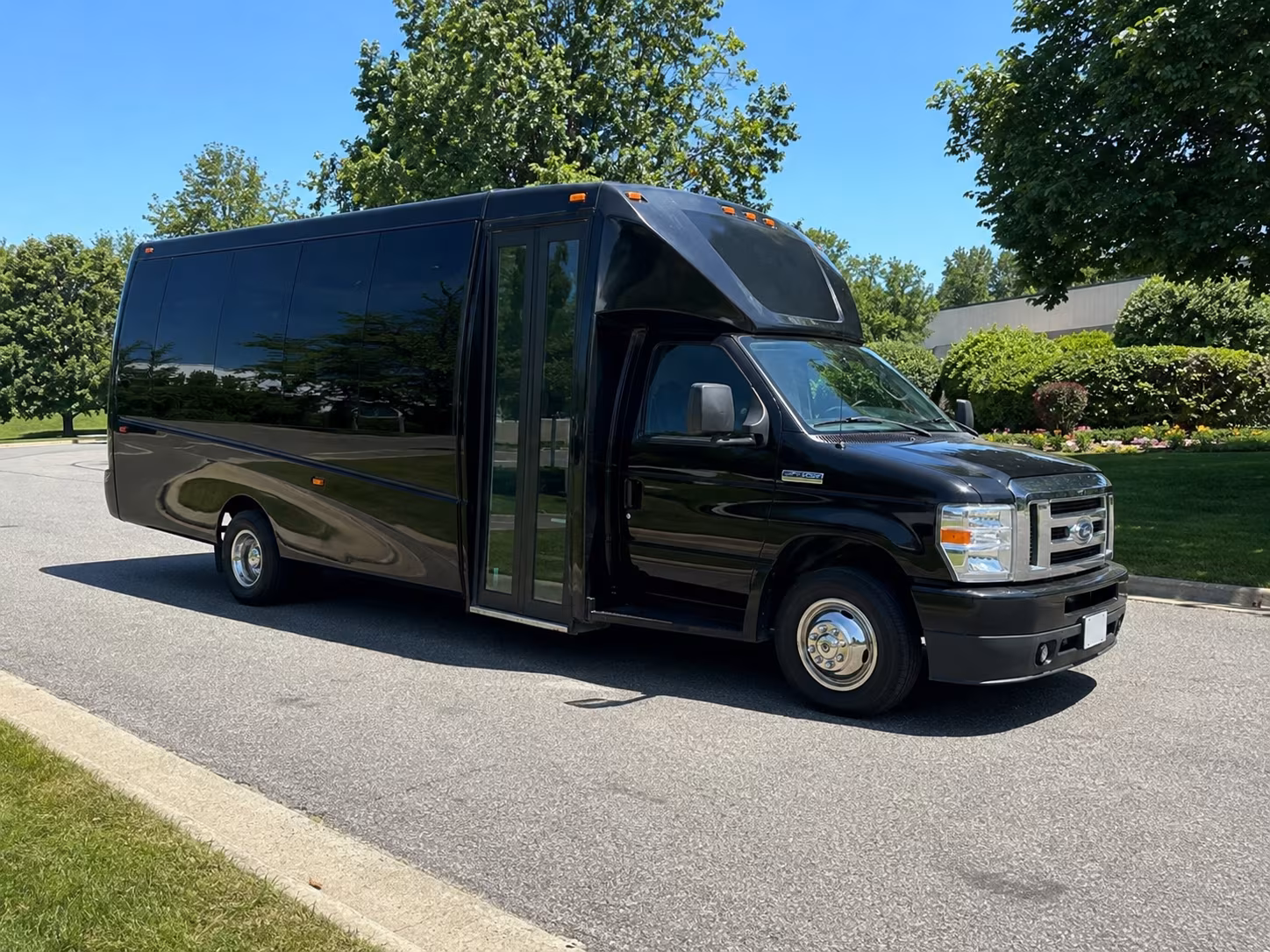 Interior of a party bus rental serving Virginia Beach