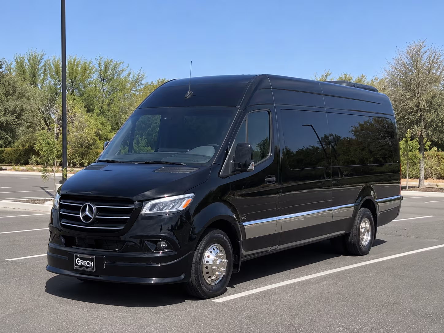 Virginia Beach Airport Shuttle & Transportation party bus interior