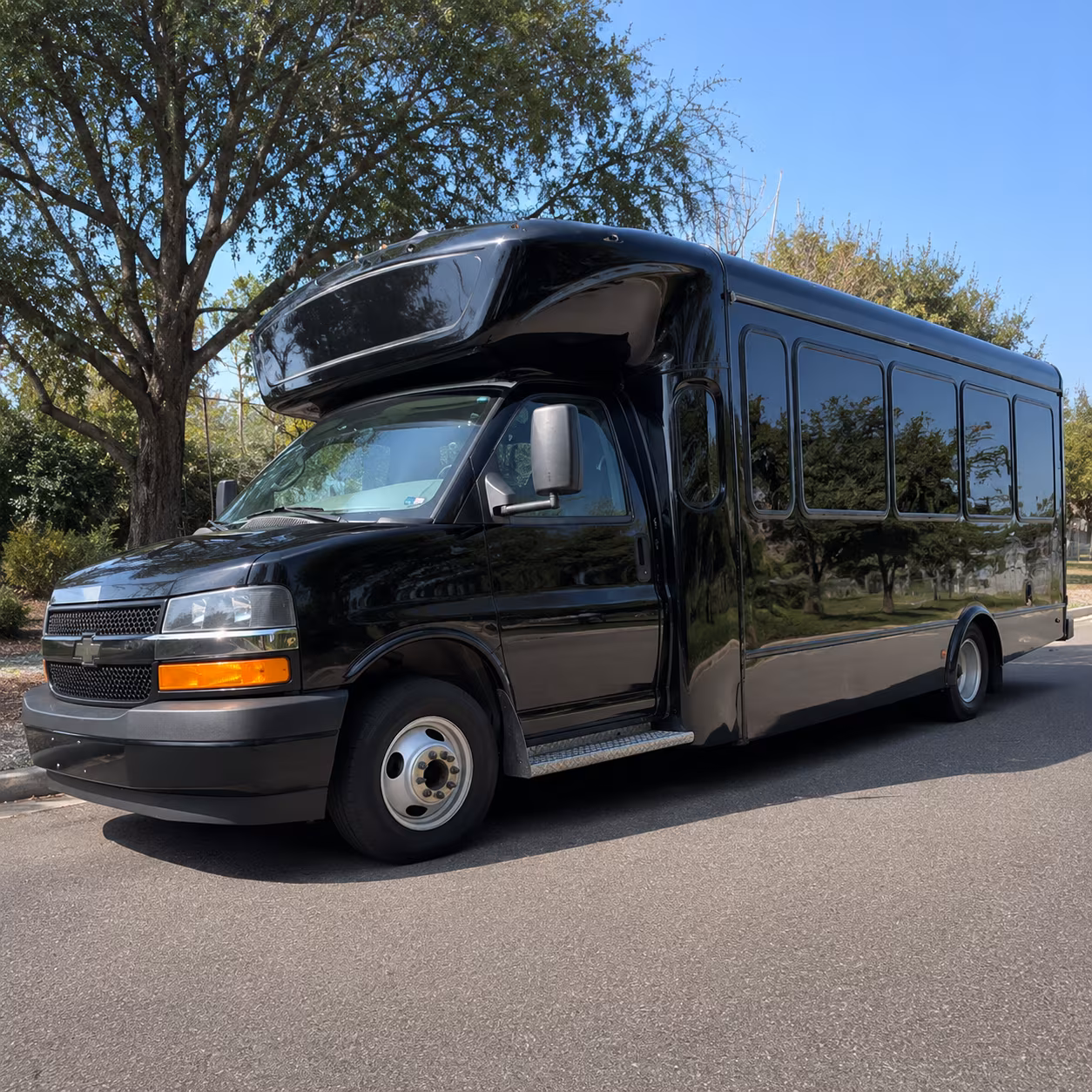 Virginia Beach Bachelor & Bachelorette Transportation party bus exterior