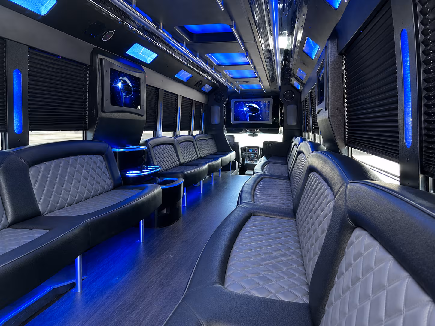 Virginia Beach Bachelor & Bachelorette Transportation party bus exterior