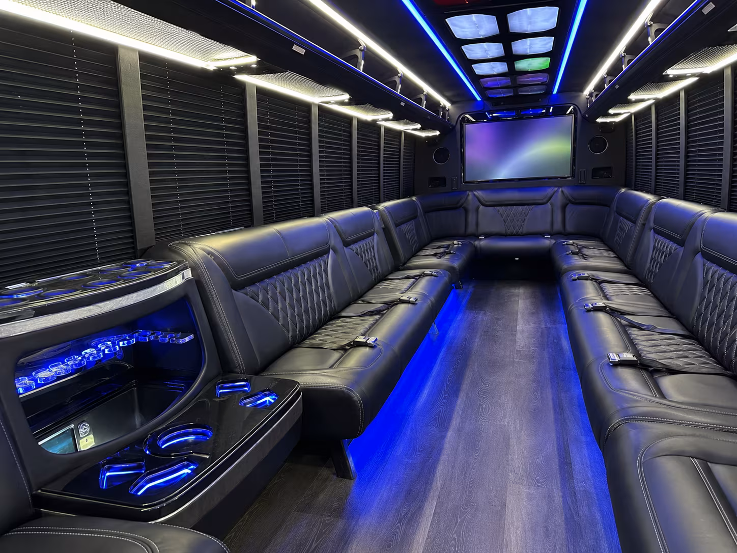 Virginia Beach Private Event Transportation party bus exterior