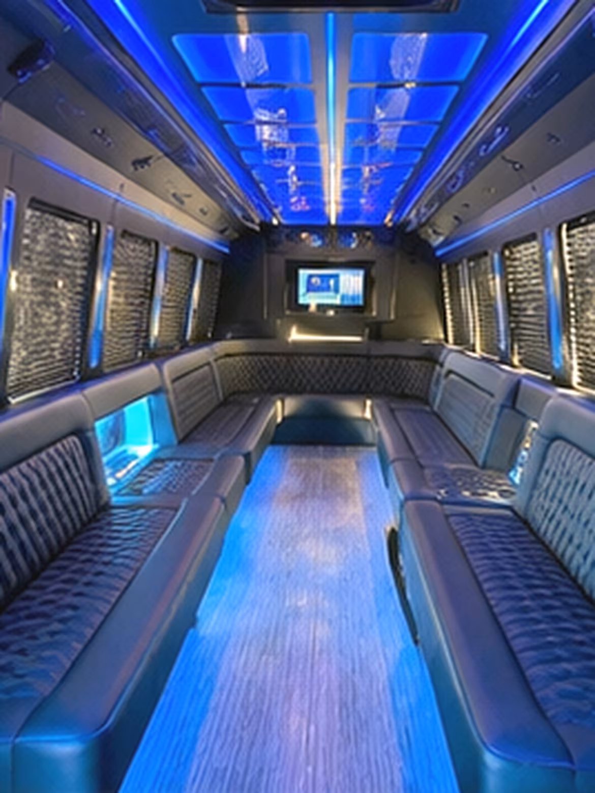 Virginia Beach Private Event Transportation party bus interior