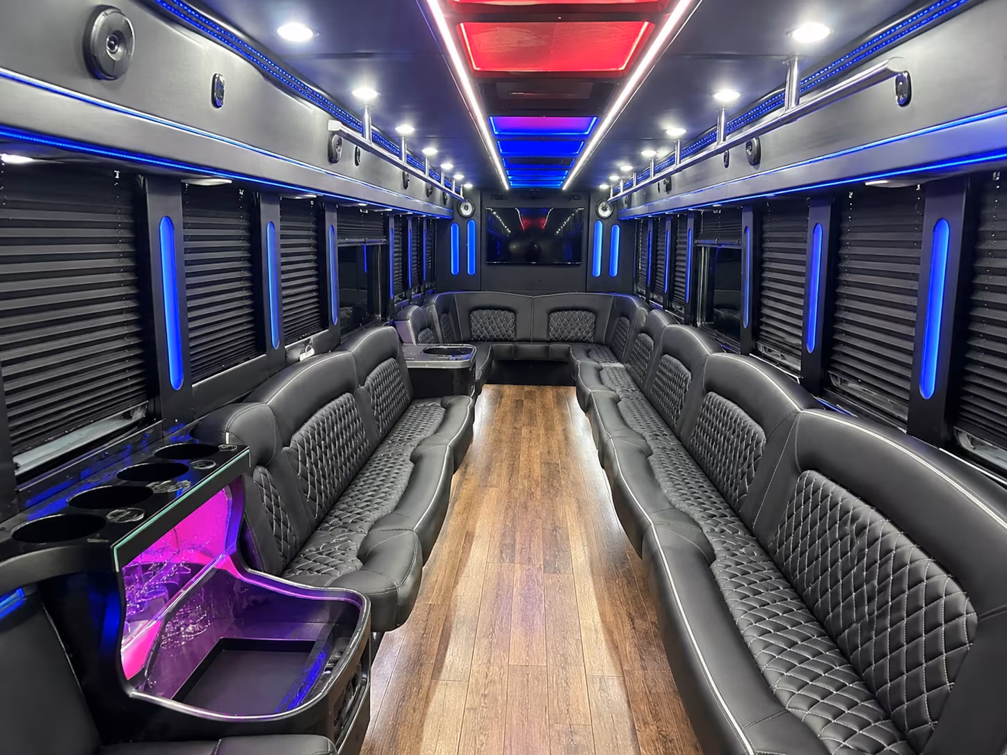 Virginia Beach Private Event Transportation party bus exterior