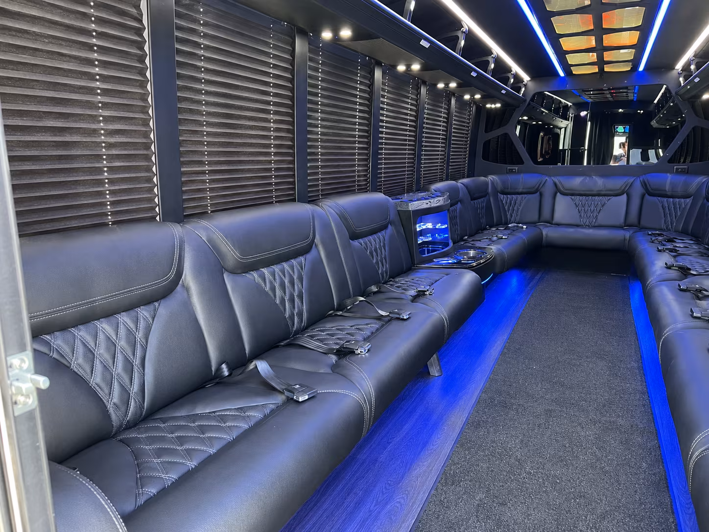 Virginia Beach Sporting Event Transportation party bus exterior