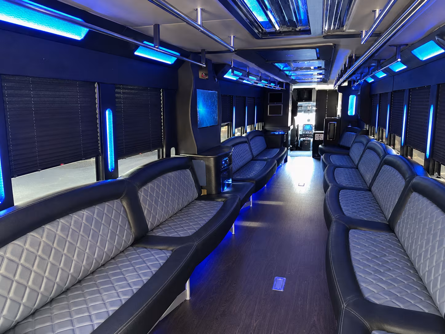 Virginia Beach Sporting Event Transportation party bus exterior