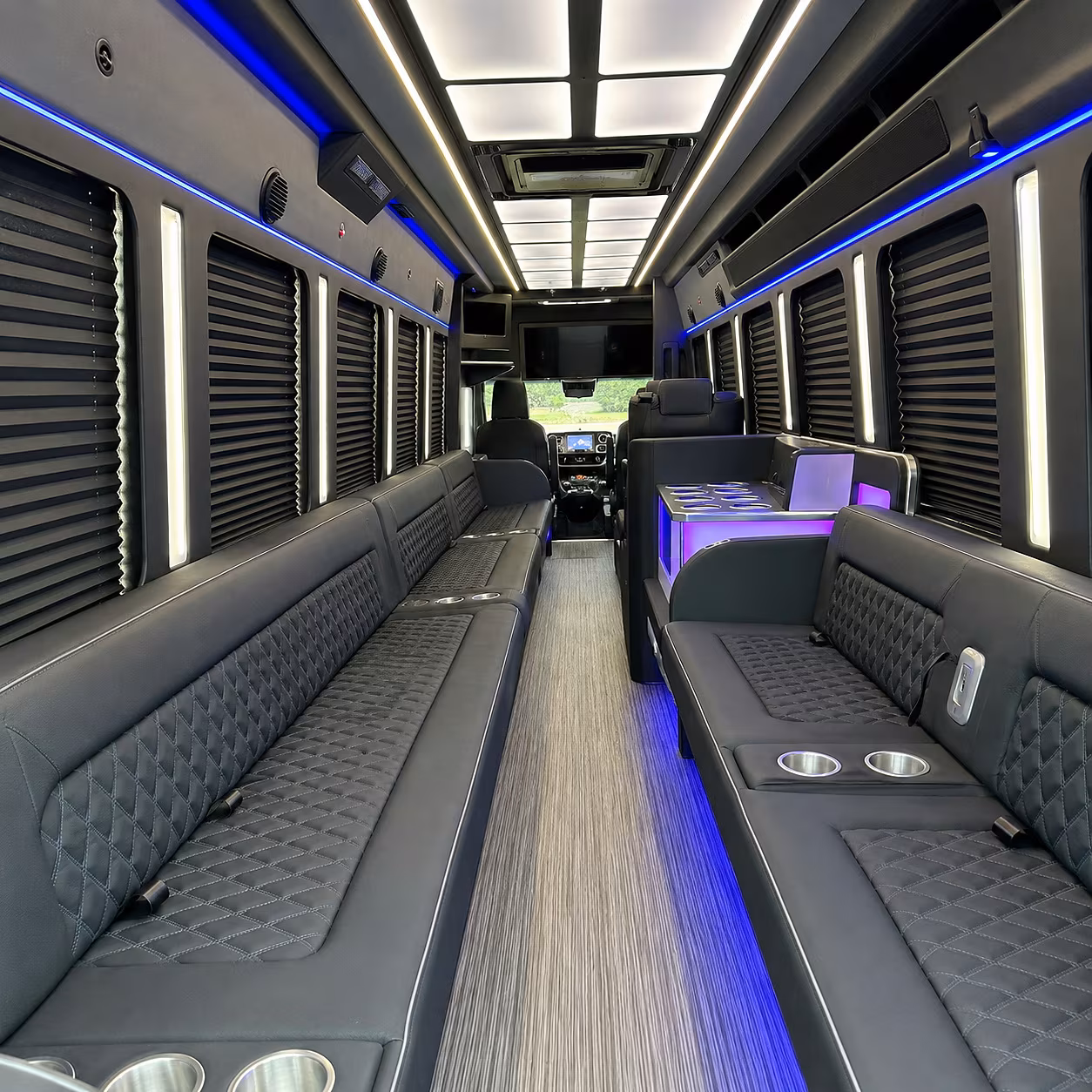 Virginia Beach Winery Tour & Pub Crawl Transportation party bus interior